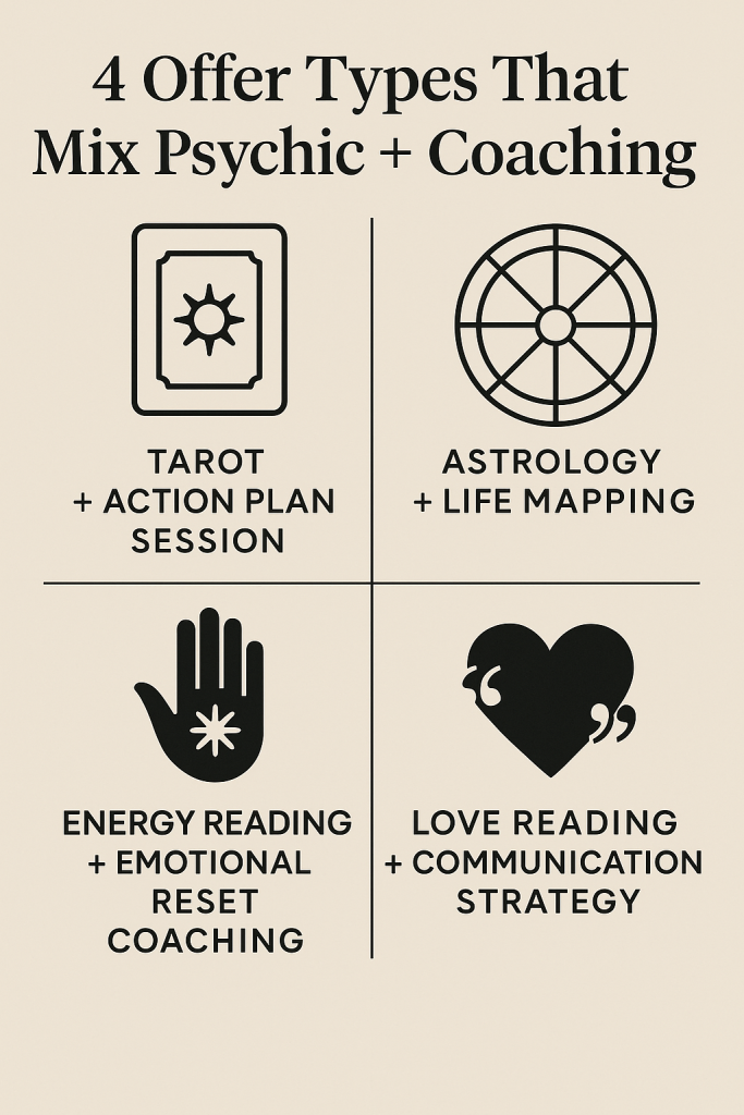 4 Offer Types That Mix Psychic + Coaching