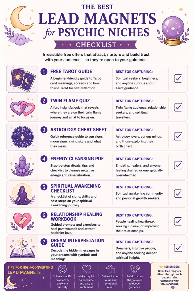 Best Lead Magnets for Psychic Niches